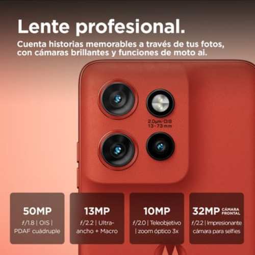 Motorola - Edge 50 Neo (5G) 256 GB, Rojo - Nuevo