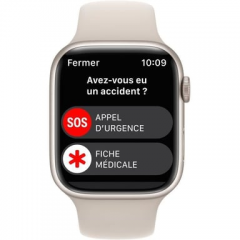 Apple - Apple Watch Series 8 OLED 45 mm Digital 396 x 484 Pixeles Pantalla táctil Beige Wifi GPS (satélite) - Nuevo