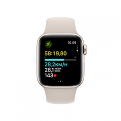 Apple - Apple Watch SE OLED 40 mm Digital 324 x 394 Pixeles Pantalla táctil Beige Wifi GPS (satélite) - Nuevo