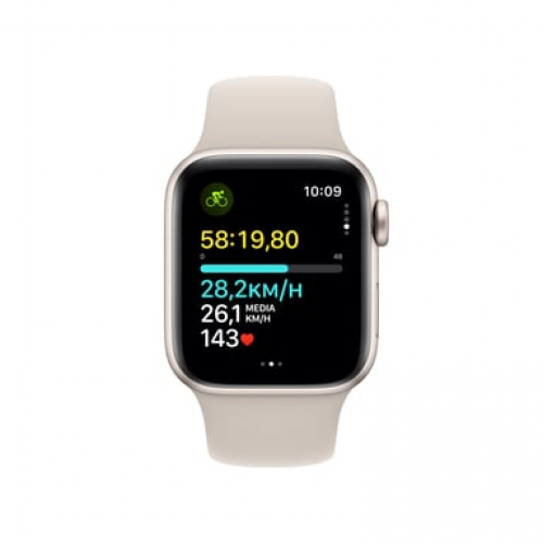 Apple - Apple Watch SE OLED 40 mm Digital 324 x 394 Pixeles Pantalla táctil Beige Wifi GPS (satélite) - Nuevo