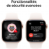 Apple - Watch Series 11 (2025) GPS + Cellular 42 mm, caja de aluminio en oro rosa con correa deportiva, rosa - S/M - Nuevo