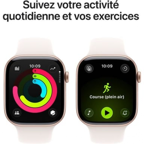 Apple - Apple Watch Series 11 OLED 46 mm Digital 416 x 496 Pixeles Pantalla táctil Oro rosa Wifi GPS (satélite) - Nuevo