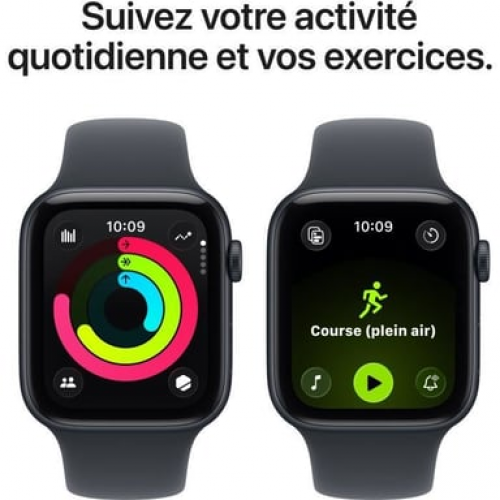 Apple - Apple Watch SE (3nd generation) OLED 44 mm Digital 368 x 448 Pixeles Pantalla táctil 5G Negro Wifi GPS (satélite) - Nuevo