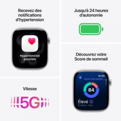 Apple - Watch Series 11 (2025) GPS + Cellular 42 mm Caja de aluminio en oro rosa con correa deportiva, Rosa - S/M - Nuevo