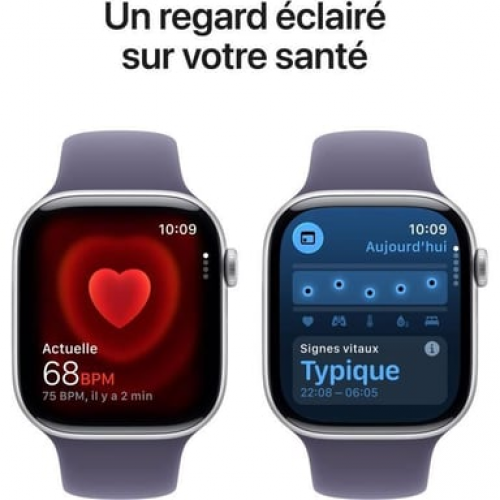 Apple - Apple Watch Series 11 OLED 46 mm Digital 416 x 496 Pixeles Pantalla táctil Plata Wifi GPS (satélite) - Nuevo