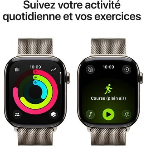 Apple - Apple Watch Series 11 OLED 46 mm Digital 416 x 496 Pixeles Pantalla táctil 5G Titanio Wifi GPS (satélite) - Nuevo