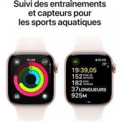 Apple - Apple Watch Series 10 OLED 42 mm Digital 374 x 446 Pixeles Pantalla táctil Oro rosa Wifi GPS (satélite) - Nuevo
