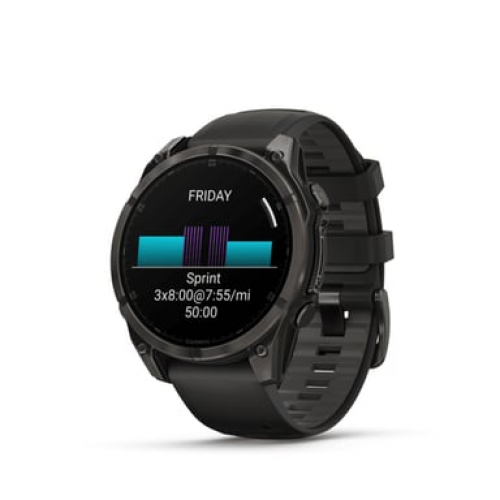 Garmin - Garmin fenix 8 3,56 cm (1.4") AMOLED 47 mm Digital 454 x 454 Pixeles Pantalla táctil Negro Wifi GPS (satélite) - Nuevo
