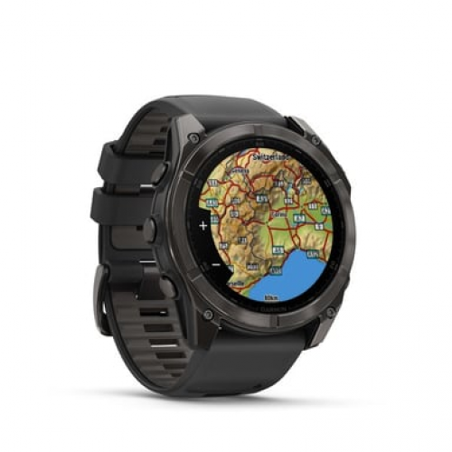 Garmin - Garmin Fenix 8 3,56 cm (1.4") AMOLED 51 mm Digital 454 x 454 Pixeles Pantalla táctil Titanio Wifi GPS (satélite) - Nuevo