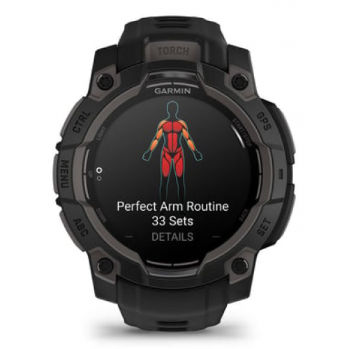 Garmin - Garmin Instinct 3 AMOLED 3,05 cm (1.2") 45 mm Digital 390 x 390 Pixeles Pantalla táctil Negro GPS (satélite) - Nuevo