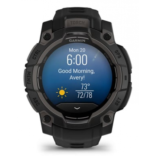 Garmin - Garmin Instinct 3 AMOLED 3,05 cm (1.2") 45 mm Digital 390 x 390 Pixeles Pantalla táctil Negro GPS (satélite) - Nuevo
