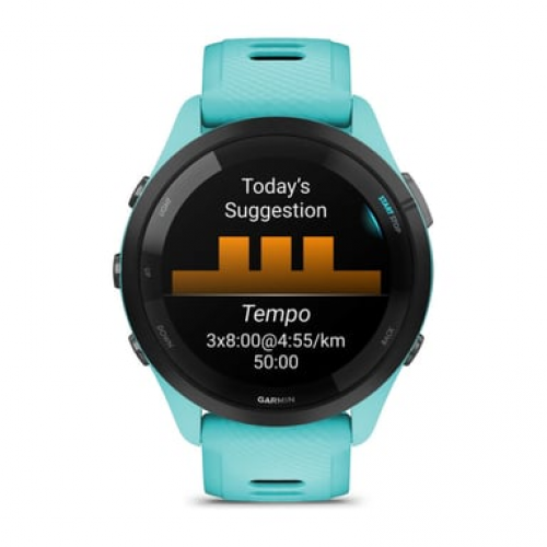 Garmin - Garmin Forerunner 265 3,3 cm (1.3") AMOLED 46 mm Digital 416 x 416 Pixeles Pantalla táctil Negro, Azul Wifi GPS (satélite) - Nuevo