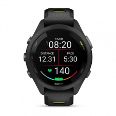 Garmin - Garmin Forerunner 265S 2,79 cm (1.1") AMOLED 42 mm Digital 360 x 360 Pixeles Pantalla táctil Negro, Gris Wifi GPS (satélite) - Nuevo