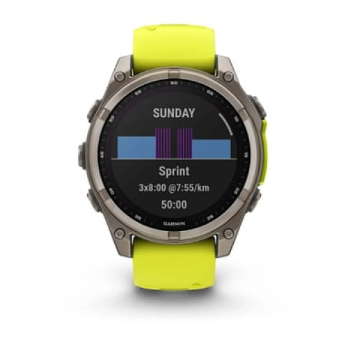 Garmin - Garmin fenix 8 3,3 cm (1.3") 47 mm Digital 260 x 260 Pixeles Pantalla táctil Titanio Wifi GPS (satélite) - Nuevo