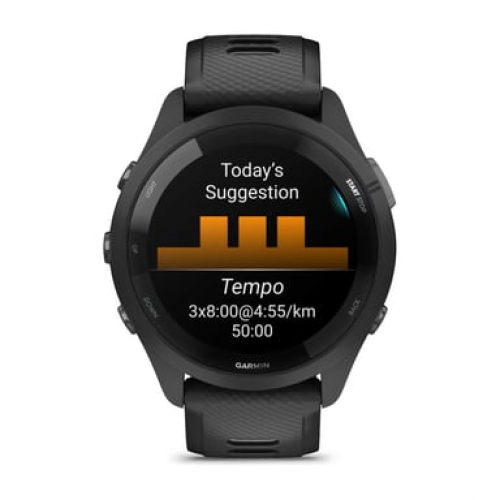 Garmin - Garmin Forerunner 265 3,3 cm (1.3") AMOLED 46 mm Digital 416 x 416 Pixeles Pantalla táctil Negro Wifi GPS (satélite) - Nuevo