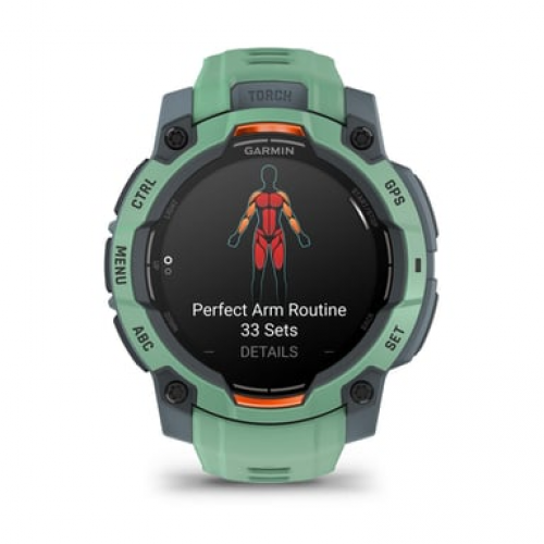 Garmin - Garmin Instinct 3 AMOLED 3,05 cm (1.2") 45 mm Digital 390 x 390 Pixeles Pantalla táctil Verde GPS (satélite) - Nuevo