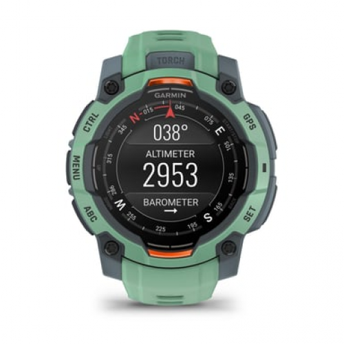 Garmin - Garmin Instinct 3 AMOLED 3,05 cm (1.2") 45 mm Digital 390 x 390 Pixeles Pantalla táctil Verde GPS (satélite) - Nuevo