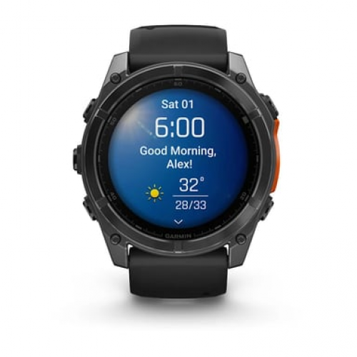 Garmin - Garmin Fenix 8 3,56 cm (1.4") AMOLED 51 mm Digital 454 x 454 Pixeles Pantalla táctil Gris Wifi GPS (satélite) - Nuevo