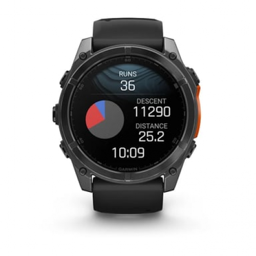 Garmin - Garmin Fenix 8 3,56 cm (1.4") AMOLED 51 mm Digital 454 x 454 Pixeles Pantalla táctil Gris Wifi GPS (satélite) - Nuevo
