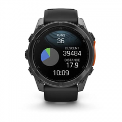 Garmin - Garmin Fenix 8 3,56 cm (1.4") AMOLED 51 mm Digital 454 x 454 Pixeles Pantalla táctil Gris Wifi GPS (satélite) - Nuevo