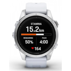 Garmin - Garmin epix Pro (Gen 2) 3,05 cm (1.2") AMOLED 42 mm Digital 390 x 390 Pixeles Pantalla táctil Plata Wifi GPS (satélite) - Nuevo