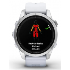 Garmin - Garmin epix Pro (Gen 2) 3,05 cm (1.2") AMOLED 42 mm Digital 390 x 390 Pixeles Pantalla táctil Plata Wifi GPS (satélite) - Nuevo