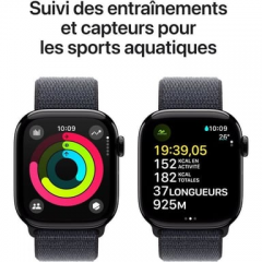 Apple - Apple Watch Series 10 OLED 42 mm Digital 374 x 446 Pixeles Pantalla táctil 4G Negro Wifi GPS (satélite) - Nuevo