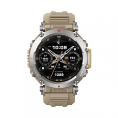 Amazfit - Amazfit T-Rex Ultra 3,53 cm (1.39") AMOLED Digital 454 x 454 Pixeles Pantalla táctil Caqui, Acero inoxidable Wifi GPS (satélite) - Nuevo