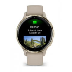 Garmin - Garmin Venu 3S 3,05 cm (1.2") AMOLED 41 mm Digital 390 x 390 Pixeles Pantalla táctil Oro, Gris Wifi GPS (satélite) - Nuevo