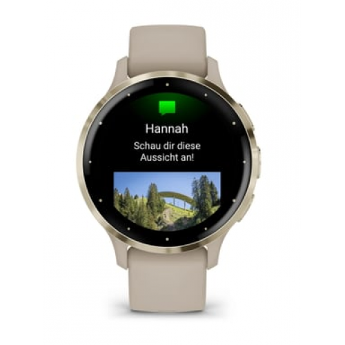 Garmin - Garmin Venu 3S 3,05 cm (1.2") AMOLED 41 mm Digital 390 x 390 Pixeles Pantalla táctil Oro, Gris Wifi GPS (satélite) - Nuevo