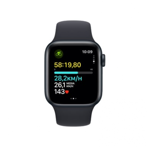 Apple - Apple Watch SE OLED 40 mm Digital 324 x 394 Pixeles Pantalla táctil 4G Negro Wifi GPS (satélite) - Nuevo