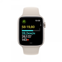 Apple - Apple Watch SE OLED 44 mm Digital 368 x 448 Pixeles Pantalla táctil 4G Beige Wifi GPS (satélite) - Nuevo