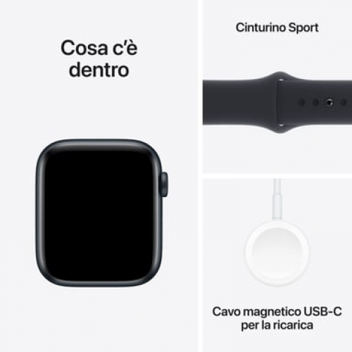 Apple - Apple Watch SE OLED 44 mm Digital 368 x 448 Pixeles Pantalla táctil Negro Wifi GPS (satélite) - Nuevo
