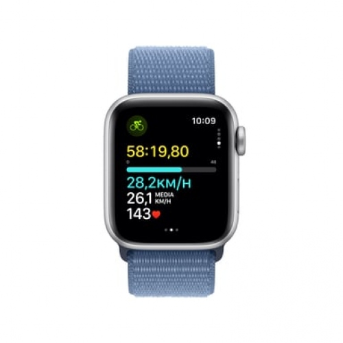 Apple - Apple Watch SE OLED 40 mm Digital 324 x 394 Pixeles Pantalla táctil Plata Wifi GPS (satélite) - Nuevo