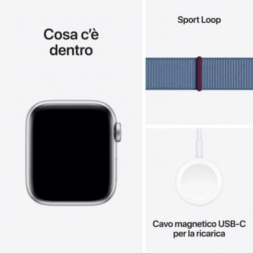 Apple - Apple Watch SE OLED 40 mm Digital 324 x 394 Pixeles Pantalla táctil Plata Wifi GPS (satélite) - Nuevo