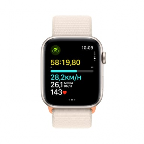 Apple - Apple Watch SE OLED 44 mm Digital 368 x 448 Pixeles Pantalla táctil Beige Wifi GPS (satélite) - Nuevo
