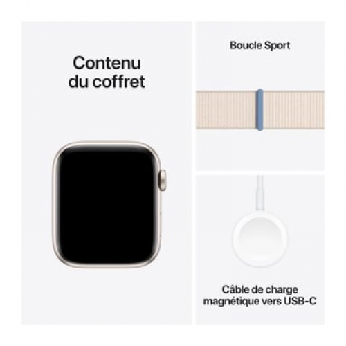 Apple - Apple Watch SE OLED 44 mm Digital 368 x 448 Pixeles Pantalla táctil Beige Wifi GPS (satélite) - Nuevo