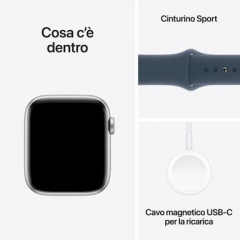 Apple - Apple Watch SE OLED 44 mm Digital 368 x 448 Pixeles Pantalla táctil 4G Plata Wifi GPS (satélite) - Nuevo