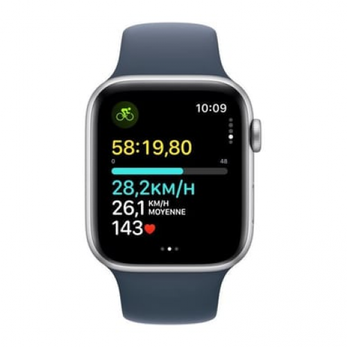 Apple - Apple Watch SE OLED 44 mm Digital 368 x 448 Pixeles Pantalla táctil 4G Plata Wifi GPS (satélite) - Nuevo