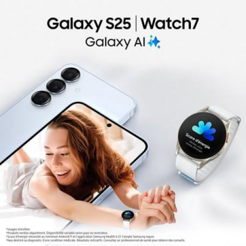 Samsung - Galaxy S25 (5G) 256 GB, plateado - Nuevo