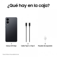 Samsung - Galaxy S25 Edge 5G 512 GB, Titanio Negro - Nuevo