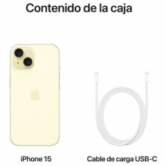 Apple - iPhone 15 (5G) 128 GB, Amarillo - Nuevo