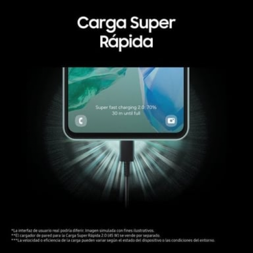 Samsung - Galaxy M55 (5G) 256 GB, azul oscuro - Nuevo