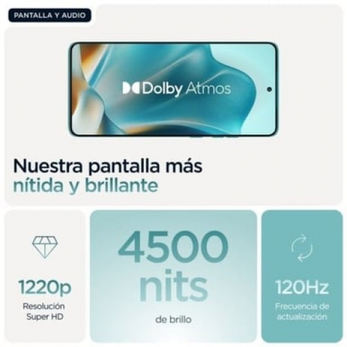 Motorola - Edge 60 Fusion (5G) 256 Gb, Turquesa - Nuevo