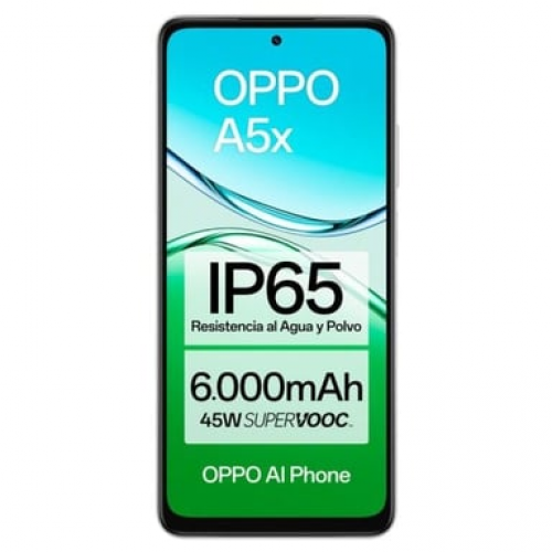 Oppo - OPPO A5x 16,9 cm (6.67") SIM doble Android 15 4G USB Tipo C 4 GB 128 GB 6000 mAh Blanco - Nuevo
