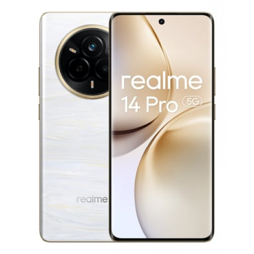Realme - realme 14 Pro 5G 17,2 cm (6.77") SIM doble Android 15 USB Tipo C 12 GB 512 GB 6000 mAh Blanco - Nuevo