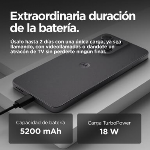 Motorola - Motorola moto g15 17,1 cm (6.72") SIM doble Android 15 4G USB Tipo C 8 GB 128 GB 5200 mAh Gris - Nuevo
