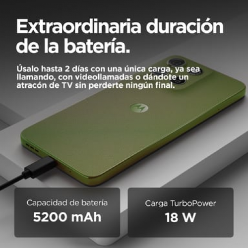 Motorola - Motorola moto g15 17,1 cm (6.72") SIM doble Android 15 4G USB Tipo C 8 GB 128 GB 5200 mAh Verde - Nuevo
