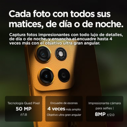 Motorola - Motorola moto g15 17,1 cm (6.72") SIM doble Android 15 4G USB Tipo C 4 GB 128 GB 5200 mAh Naranja - Nuevo