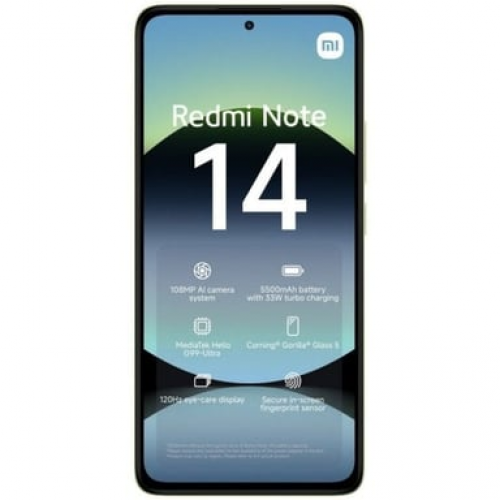 Xiaomi - Redmi Note 14 (4G) 128 GB, Verde - Nuevo